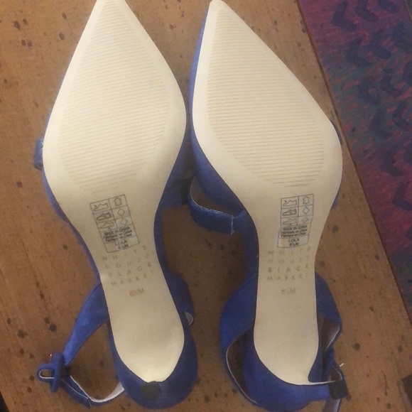 Blue High Heeled Shoes - Picture 3 of 4